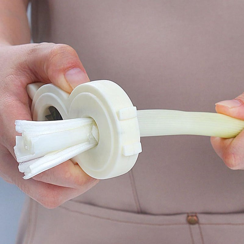 2 Pcs Kitchen Onion Shredder Garlic Grater Knife Set Multi Function Vegetable Chopper - Image 4