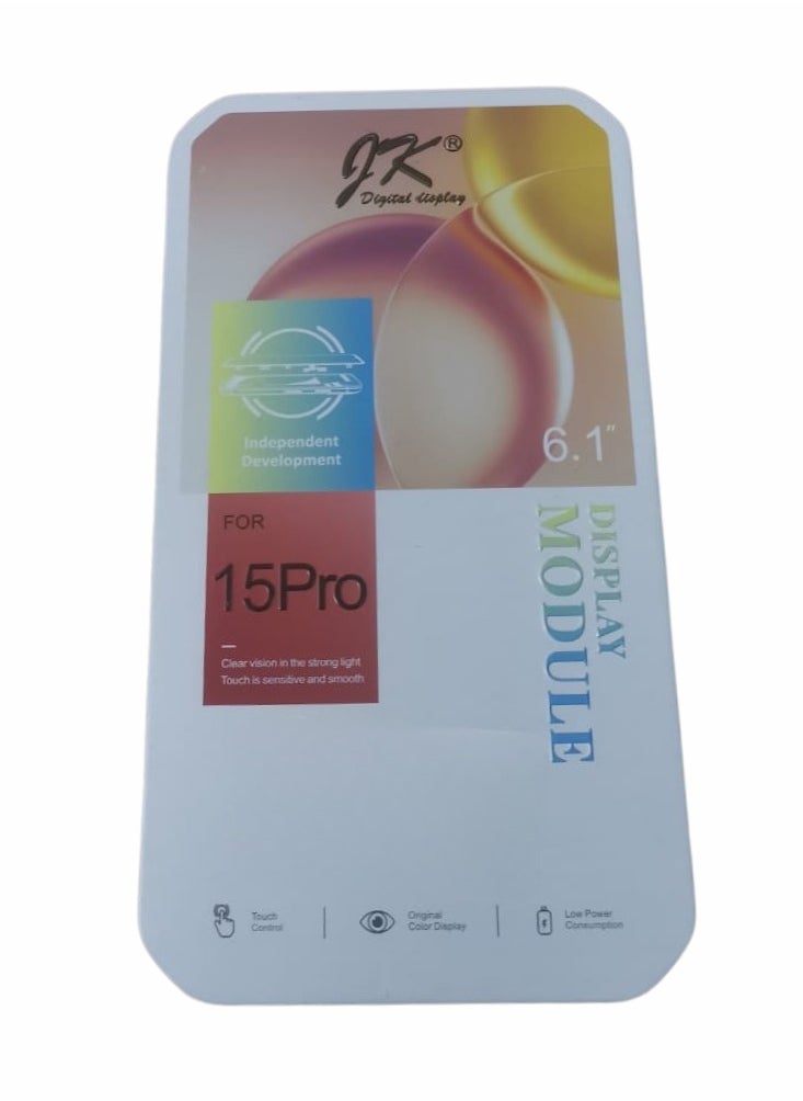 JK LCD screen for Apple iPhone 15 pro black  - Image 2