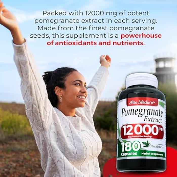 FITO MEDIC'S Lab Pomegranate Extract Supplement, 180 Capsules, Herbal Formula - Image 5
