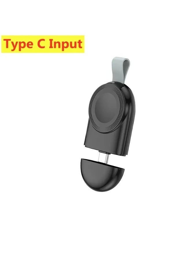 AKSONZ Mini Portable Magnetic Wireless Charger for Apple Watch Series 10 9 8 7 6 5 4 3 2 SE Ultra 2 – Fast Charging USB/Type-C Cordless Magnetic Dock for iWatch Accessories - Image 3