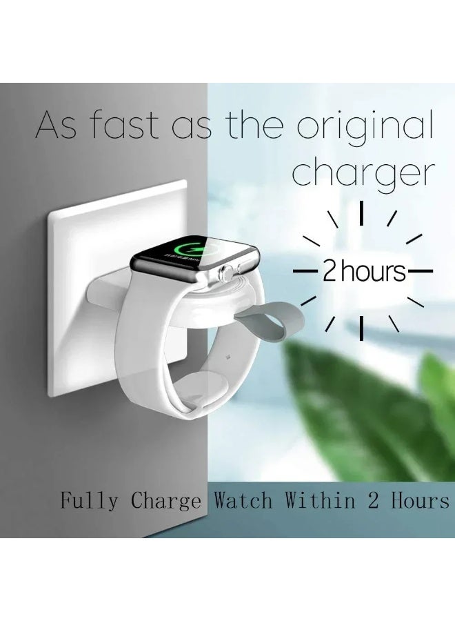 AKSONZ Mini Portable Magnetic Wireless Charger for Apple Watch Series 10 9 8 7 6 5 4 3 2 SE Ultra 2 – Fast Charging USB/Type-C Cordless Magnetic Dock for iWatch Accessories - Image 5