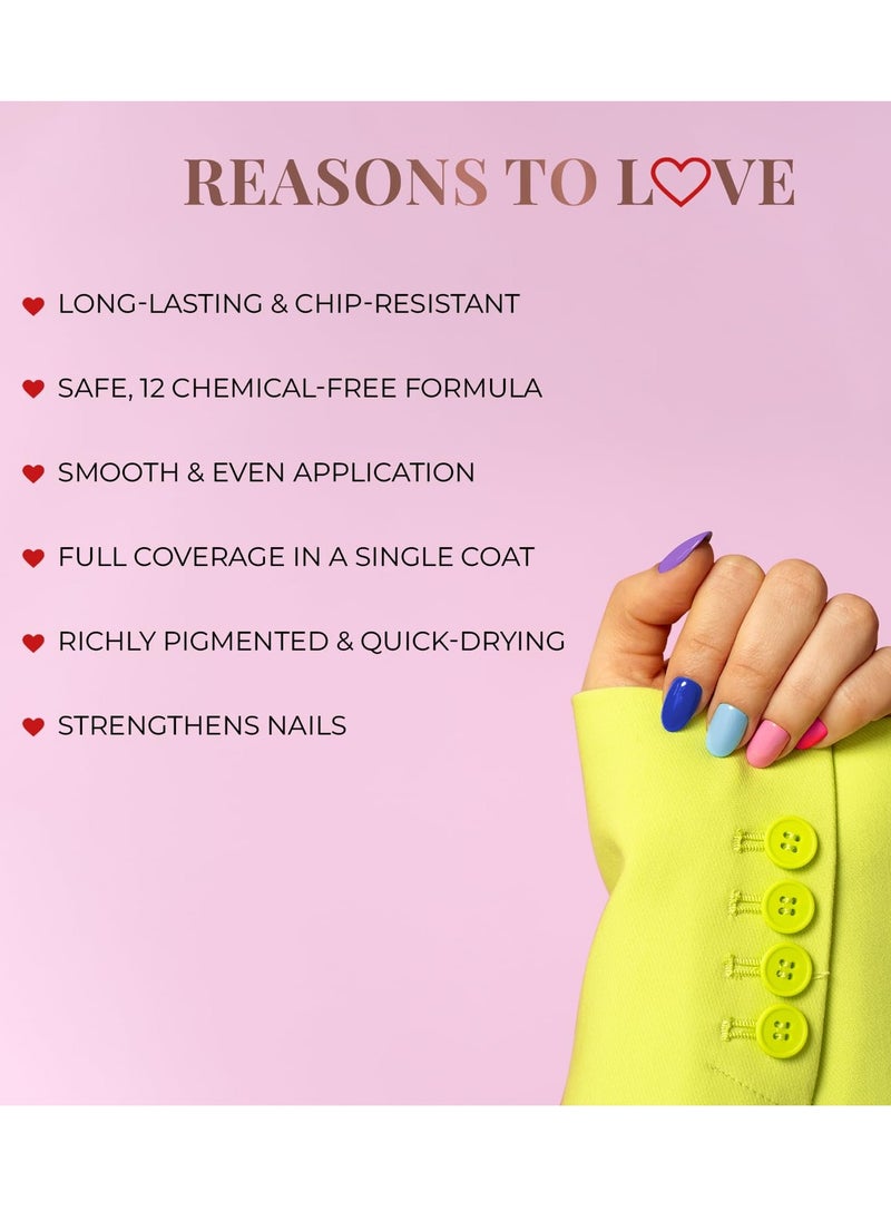 Just Herbs Just Herbs Nail Polish 12 COLOUR Blush Pink  - Image 4