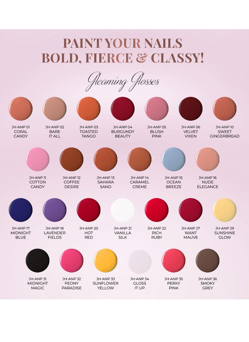 Just Herbs Just Herbs Nail Polish 12 COLOUR Blush Pink  - Image 2