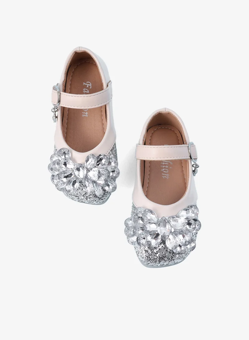 Mark & Mia Mark & Mia Stone Embellished Party Shoes - Pink