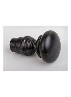 CURTAINS & RODS Embroidered Metal Curtain Tube Ends 