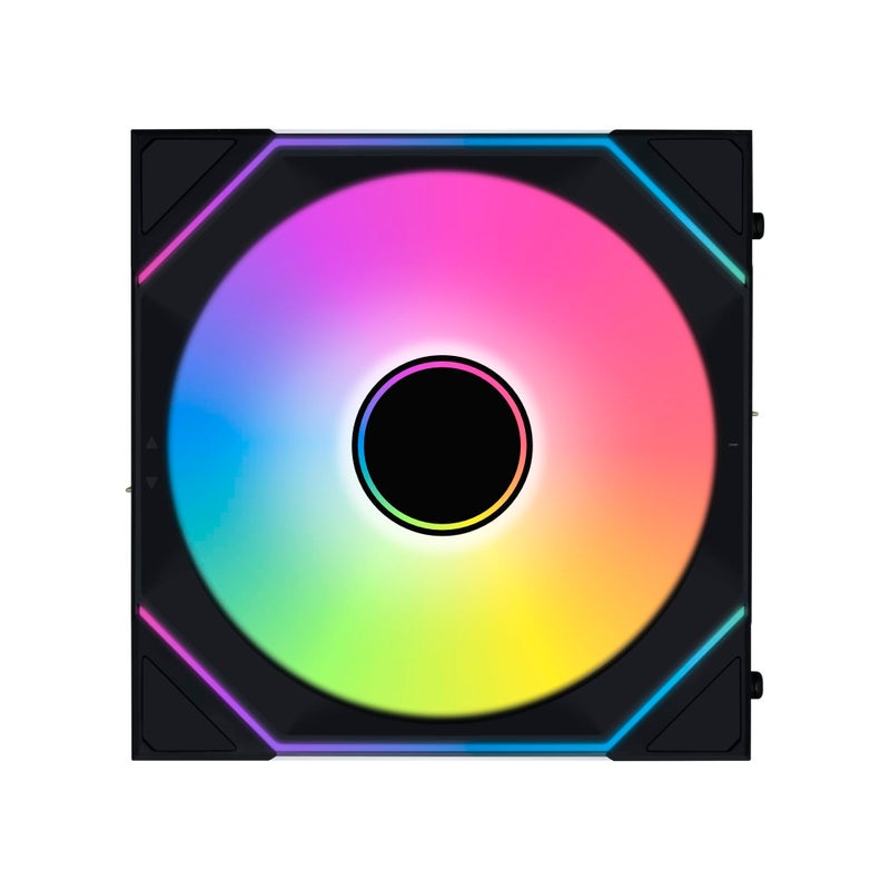 Lian Li UNI Fan SL-Infinity Wireless 140- Single Pack -2.4 GHz Wireless Signal Control-ARGB Fan-Customizable Double Infinity Mirror Effect-Daisy-Chain Design- Without Controller - Black (14SLIN1W1B) - Image 3