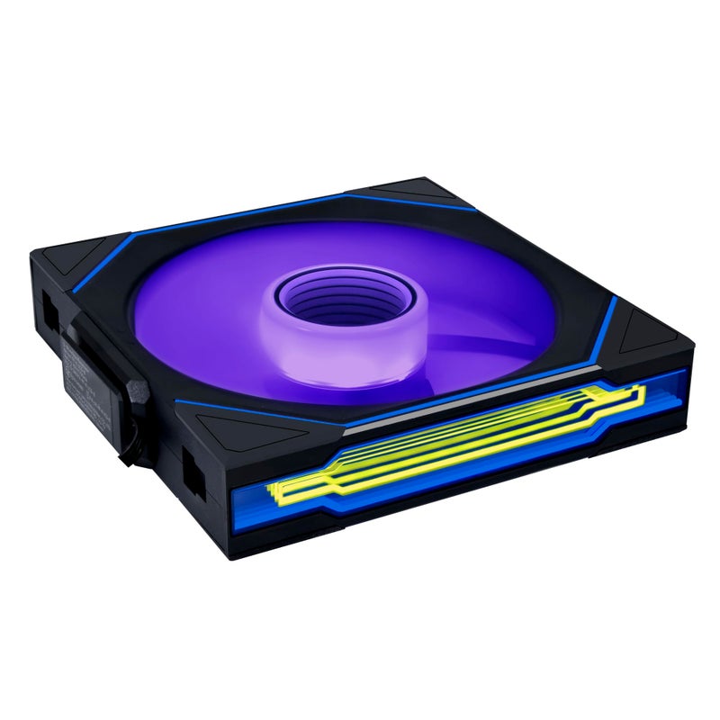 Lian Li UNI Fan SL-Infinity Wireless 140- Single Pack -2.4 GHz Wireless Signal Control-ARGB Fan-Customizable Double Infinity Mirror Effect-Daisy-Chain Design- Without Controller - Black (14SLIN1W1B) - Image 1