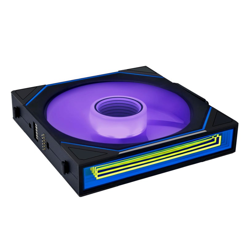 Lian Li UNI Fan SL-Infinity Wireless 140- Single Pack -2.4 GHz Wireless Signal Control-ARGB Fan-Customizable Double Infinity Mirror Effect-Daisy-Chain Design- Without Controller - Black (14SLIN1W1B) - Image 2