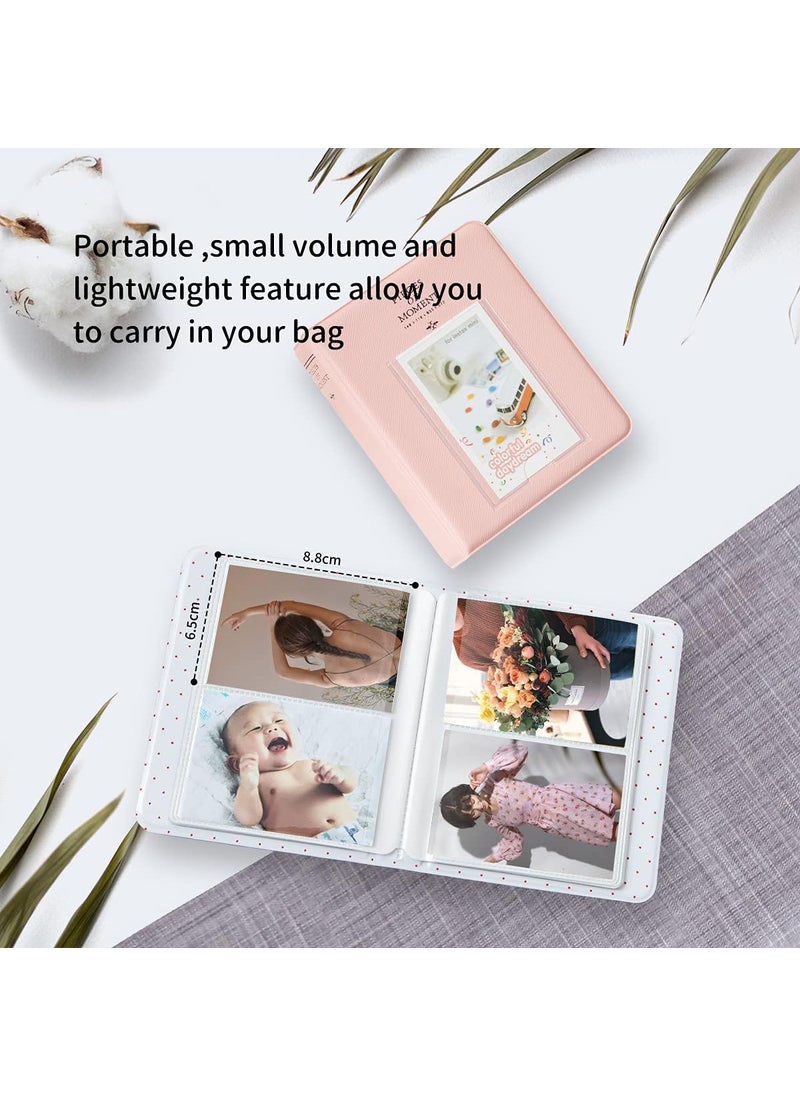 ZIKKON ZIKKON Photo Albums2Pcs 64 Pockets Album for fujifilm instax Mini 7s 8 8 9 25 26 50s 70 90 Instant Camera Name Card Photo Book for PIC300PZ2300PinkBlue  - Image 5
