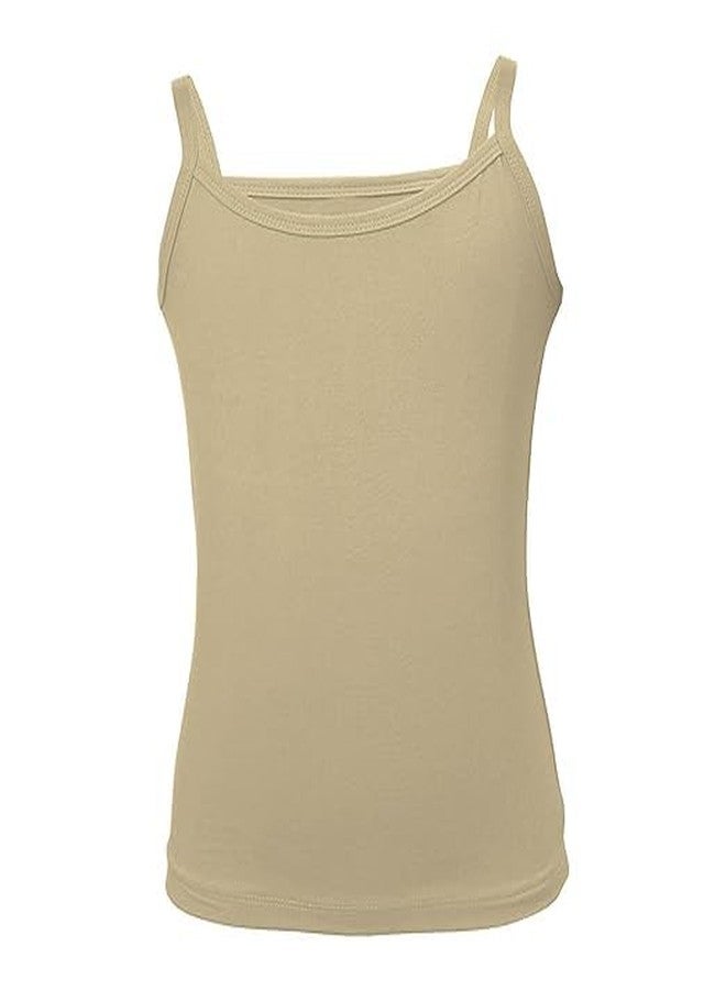 Hivata Women Sameej Baby Girls Soft Cotton Printed Vest Inner Wear for Infants Sando Vest Kids Toddler Camisole Baniyan White & Beige Color Vest Combo Pack of 6pc (Medium (10-12 Year)) - Image 5