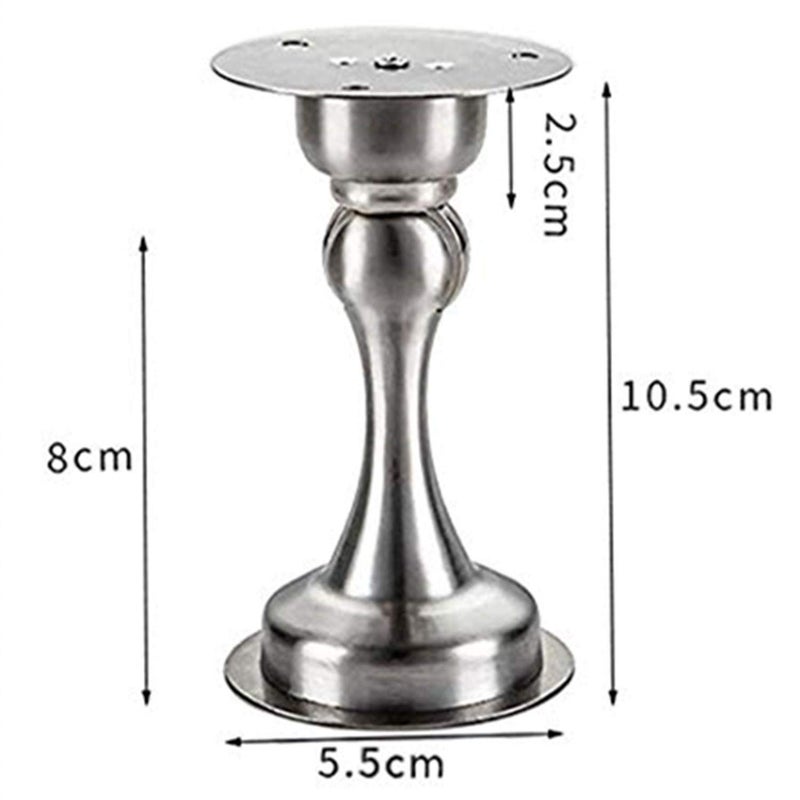 Door Stopper Bumper Magnetic Stainless Steel Door Holder Doorstop for PVC Metal Wood Board Tile Platic Aluminum Sash Silver - Image 2