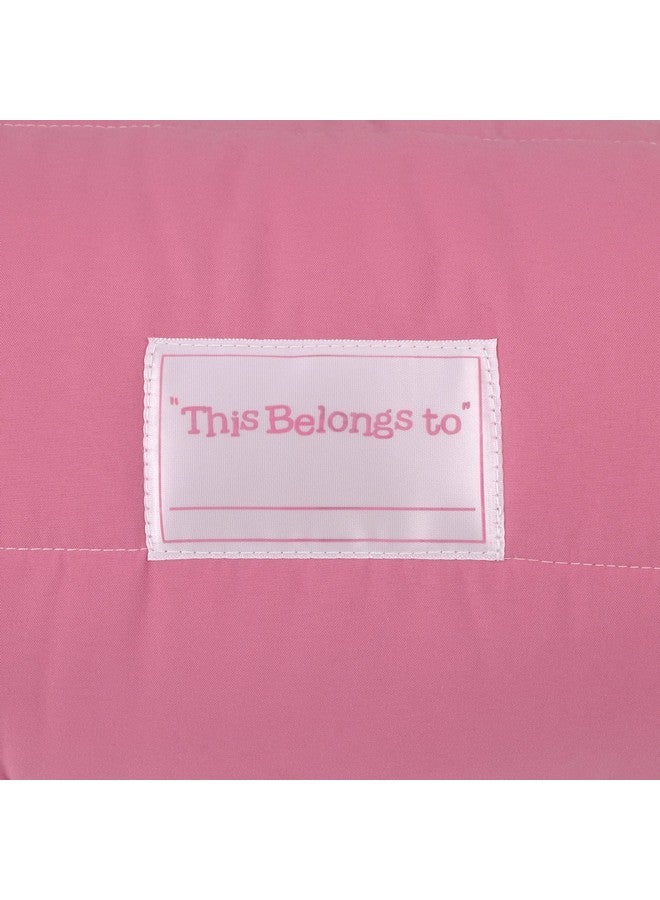 NoJo Disney Princesses Courage and Kindness Pink, Blue, and White Ariel, Tiana, Moana, Cinderella, Mulan, and Belle Toddler Nap Mat - Image 4
