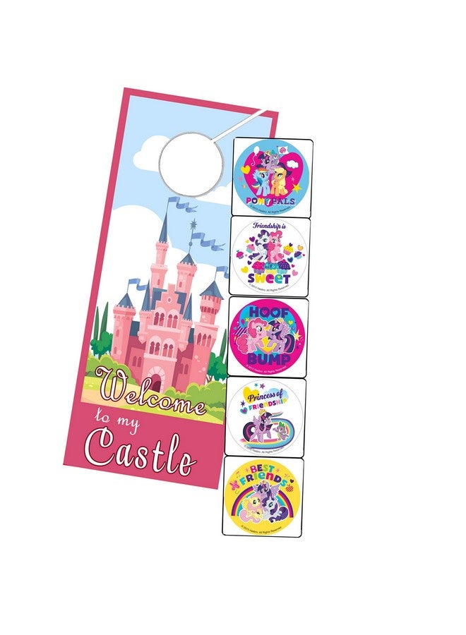 my little Pony كتاب تلوين ماي ليتل بوني مع مجموعة أخذ واللعب - كتاب تلوين مكون من 96 صفحة، ملصقات ماي ليتل بوني، وأقلام تلوين - Image 4