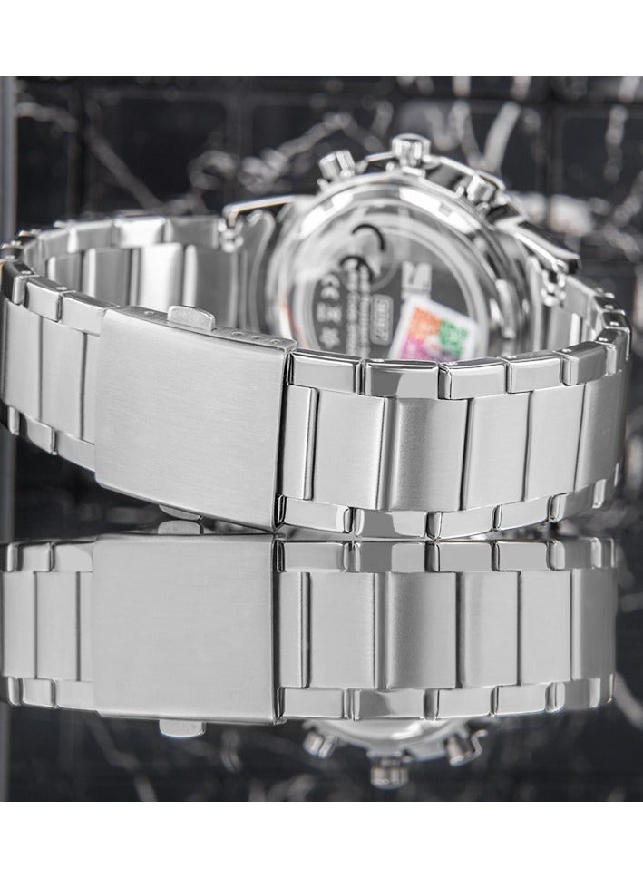 SKMEI 9097BK Men Black Dial Stainless Steel Strap - Image 3