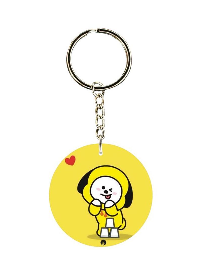 RKN Cartoon Themed Dual Sided Keychain
