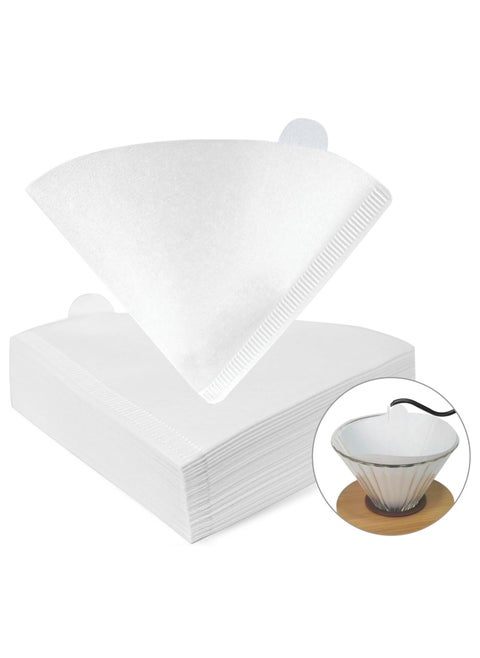 100 Piece Coffee Paper Filter V60 Size 02 White