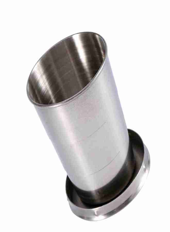 M Stainless Steel Travel Folding Cup Camp Keychain Retractable Telescopic Foldable - Image 2