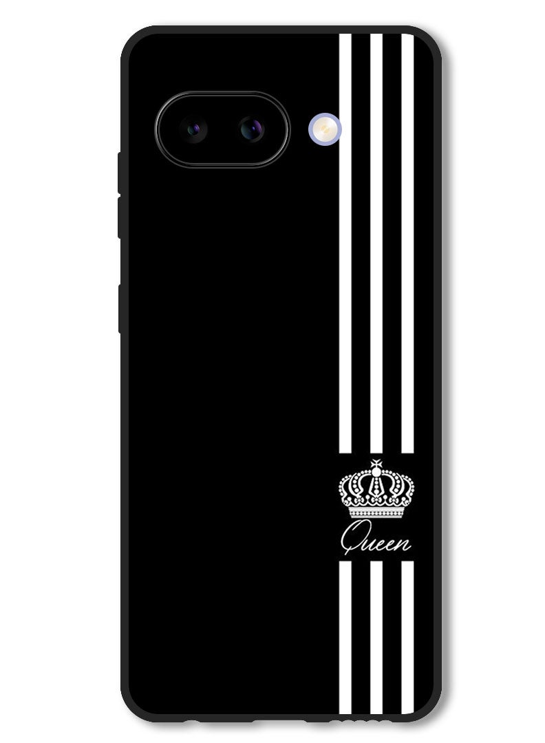 Theodor Case Compatible with Google Pixel 9A Protection Shockproof Bumper Cover Queen Crown - Image 1