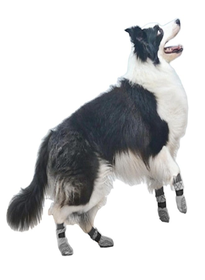 ITODA 2Pair Anti-Slip Dog Socks with Grips Non-Slip Dog Socks to Prevent Licking Indoor Traction Control Paws Senior Protector for Hardwood Floor Wear Small Medium Large Pet - Image 1