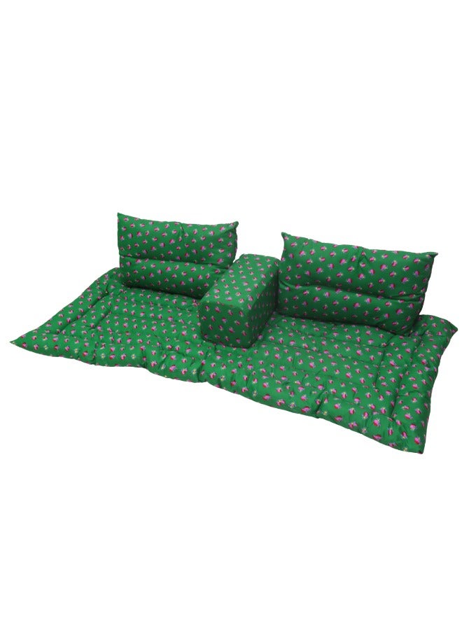 سمارت هوم طقم جلوس أرضي فاخر ٤ في ١ - مجلس عربي تراثي، طقم كنب أرضي، أثاث للمجالس والصالات - Image 1