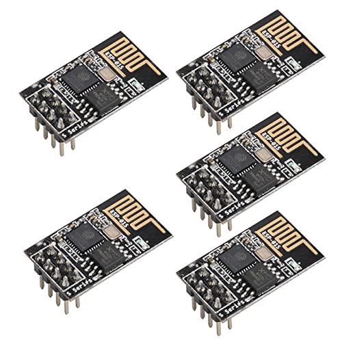 Wishiot ESP8266 ESP-01S WiFi Wireless Serial Transceiver Module 4MB Flash 3.3V Wi-Fi Module Compatible with Ar-duino IDE (5) - Image 1