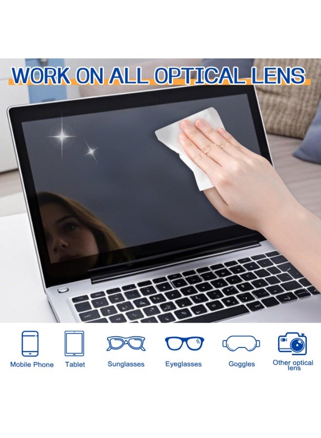 Screen & Electronic Cleaning Wipes Pre-Moistened Individual Wrapped (12 x20cm) TV Screen Cleaner, Computer Monitor, Laptop, Lens Camera Sunglass Wipes Sracth-Free strem-free, 40 packs - Image 2