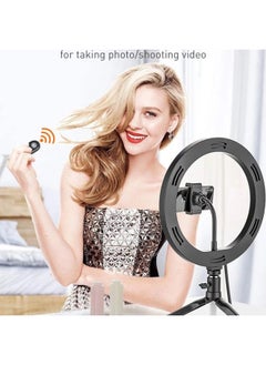 General 10-inch Live Beauty Rgb Light Photo Led Ring Light Desktop Telescopic Bracket-Color:10 Inch Lamp + Desktop Bracket  - Image 4