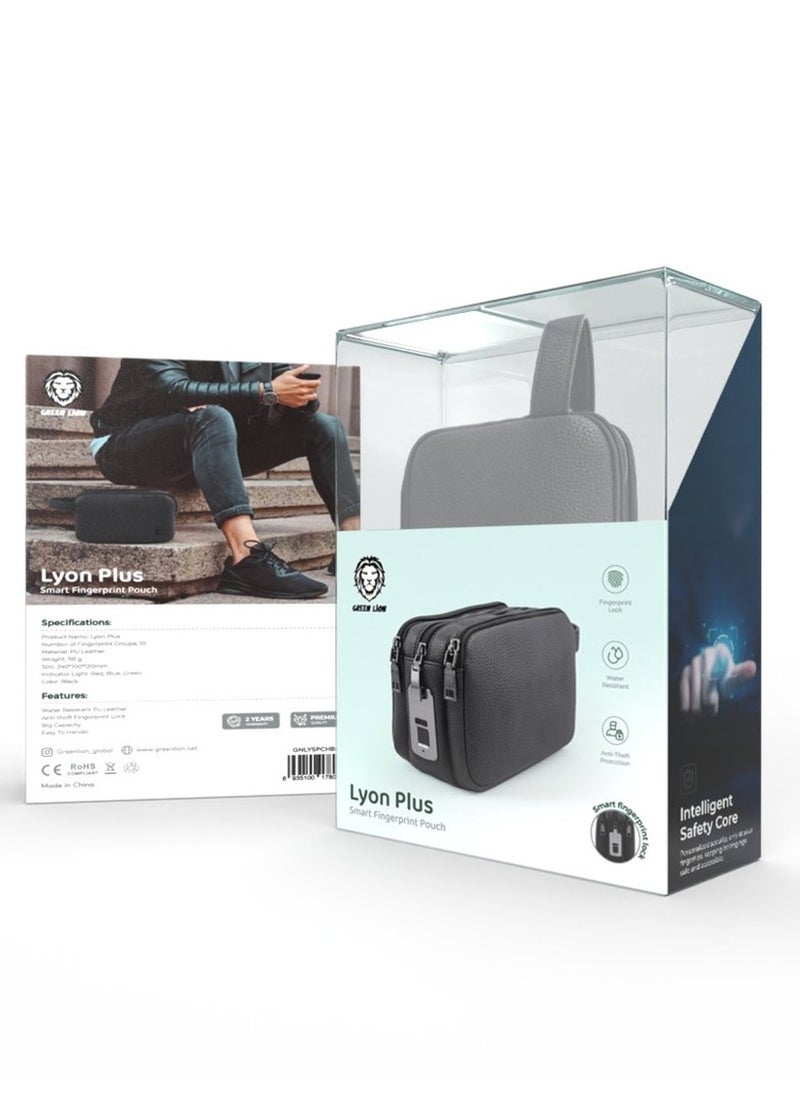 Lyon Plus Smart Fingerprint Pouch - Black