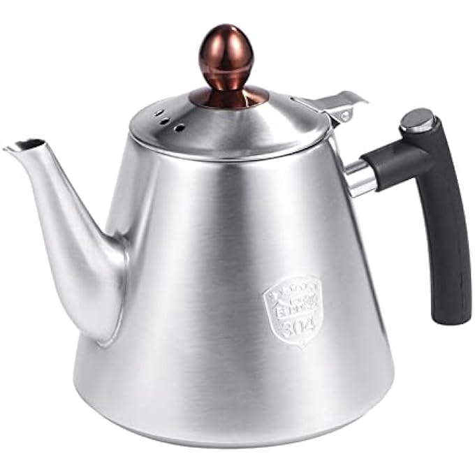 Haofy 12L Stainless Steel StoveTop Teapot Tea Coffee Pot Kettle Heat Resistant Silicone Handle Silver - Image 5