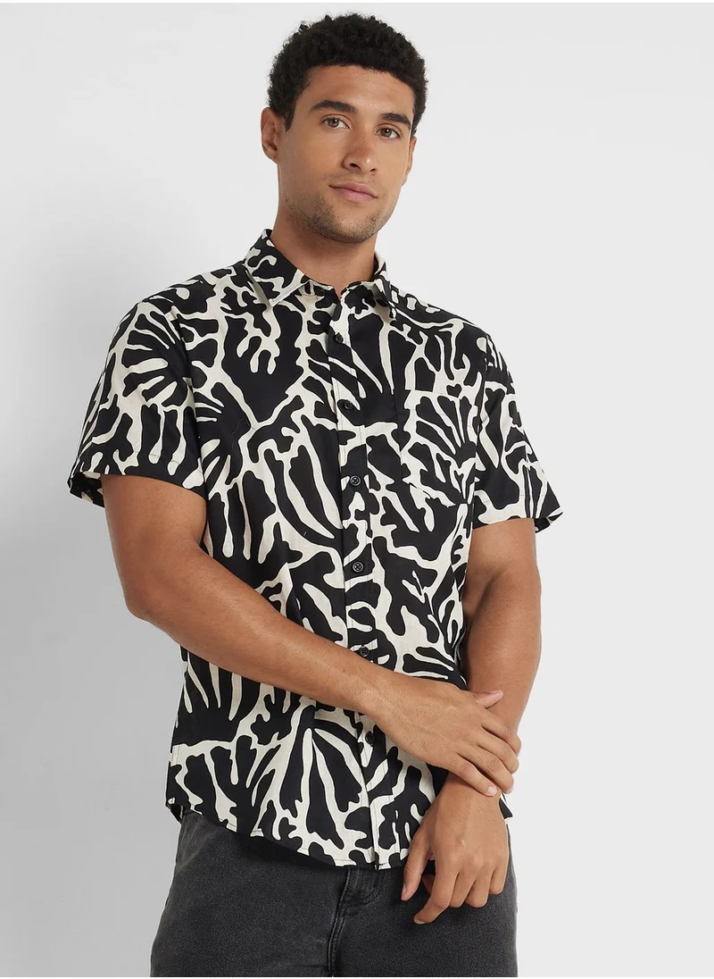 Seventy Five Leaf Print Shirt