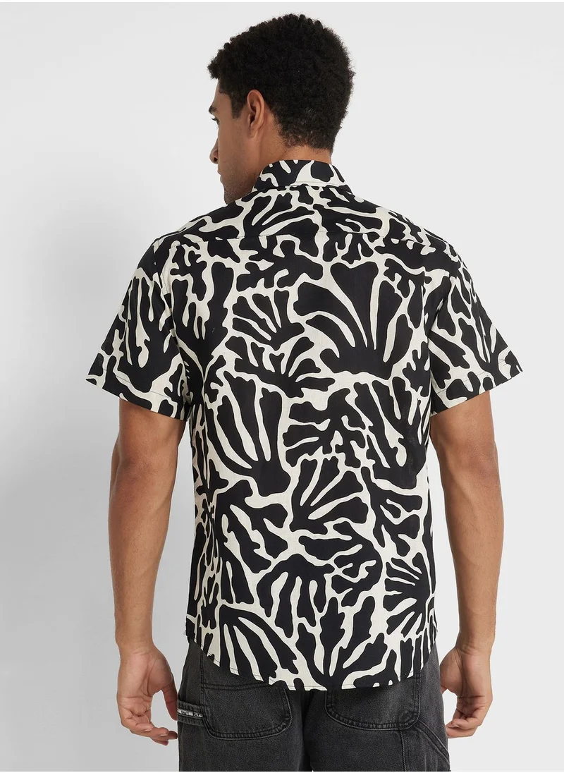 Seventy Five Leaf Print Shirt