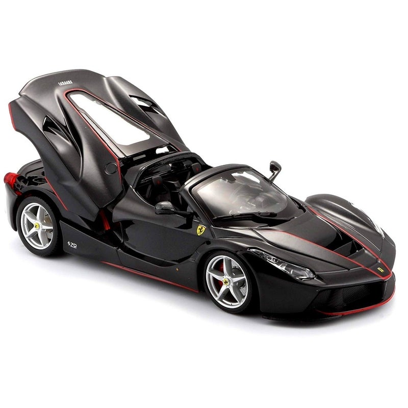 Bburago - Ferrari LaFerrari Aperta 1/24 Diecast Model - Black - 18-26022 - Image 3