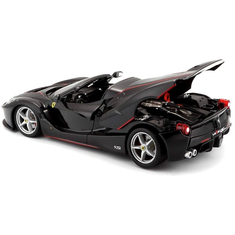 Bburago - Ferrari LaFerrari Aperta 1/24 Diecast Model - Black - 18-26022 - Image 2