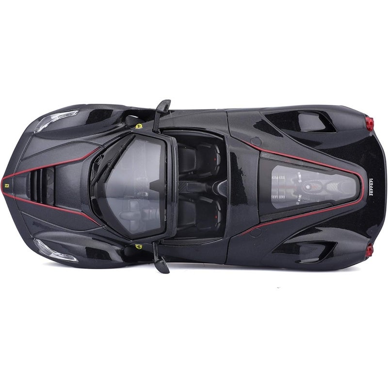 Bburago - Ferrari LaFerrari Aperta 1/24 Diecast Model - Black - 18-26022 - Image 4