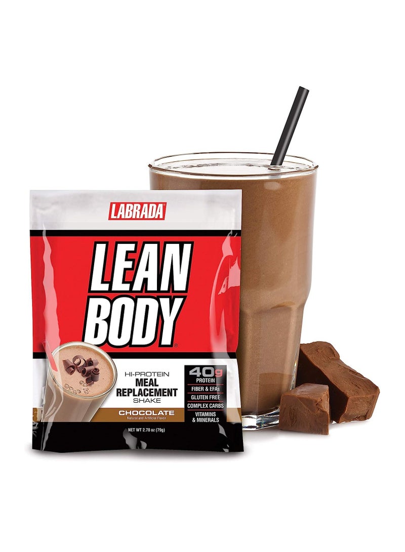 لابرادا Lean Body HI- بديل وجبة البروتين ، عبوة شيكولاتة شيك 20 ، 2.78 أونصة / 79 جرام لكل منها - Image 2