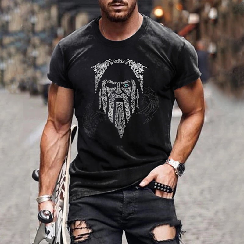 New summer men's 3D digital printed T-shirt 2021 trendy plus size casual comfortable men's bottoming shirt short sleeve - Image 3
