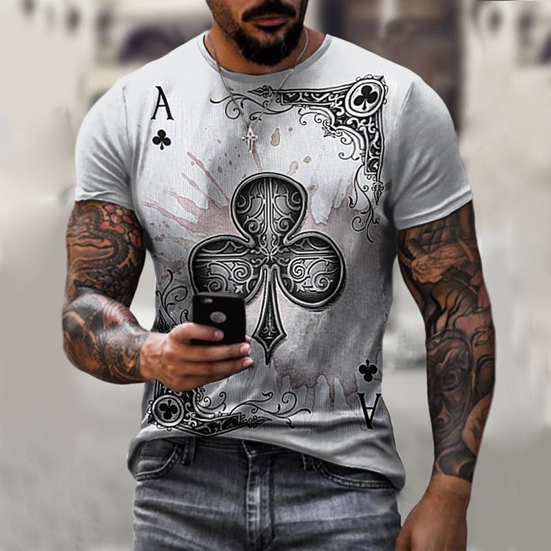 New summer men's 3D digital printed T-shirt 2021 trendy plus size casual comfortable men's bottoming shirt short sleeve - Image 2