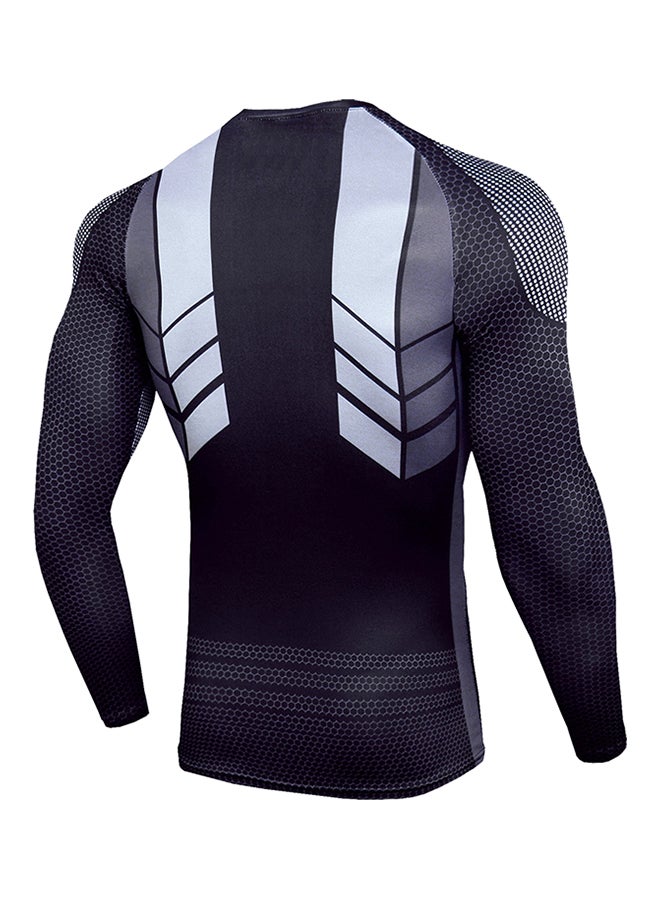 Breathable Cycling Jersey Suit Set Black - Image 3