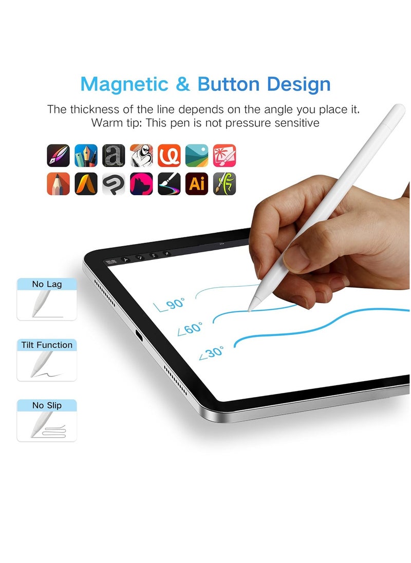 General - قلم iPad الرقمي (USB-C) باللون الأبيض - Image 1