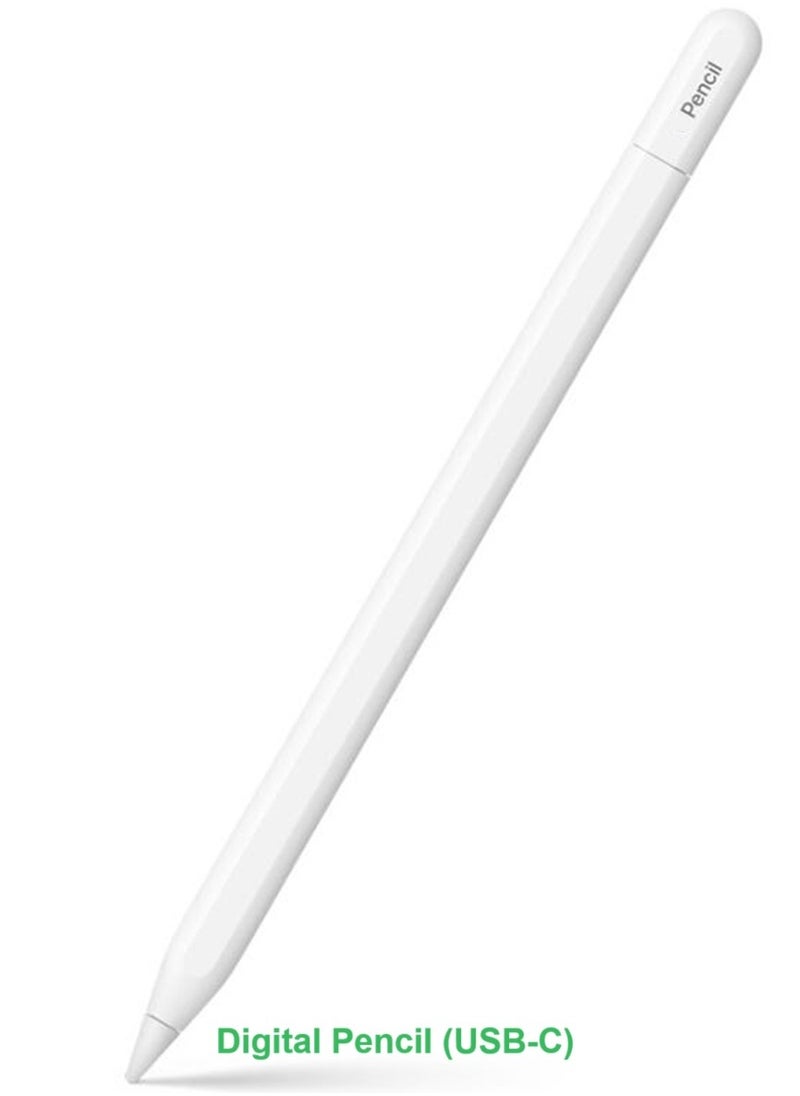 General - قلم iPad الرقمي (USB-C) باللون الأبيض - Image 1