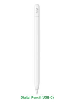 قلم iPad الرقمي (USB-C) باللون الأبيض