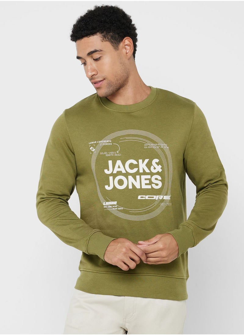 JACK & JONES - Logo Crew Neck Sweatshirt - Image 1