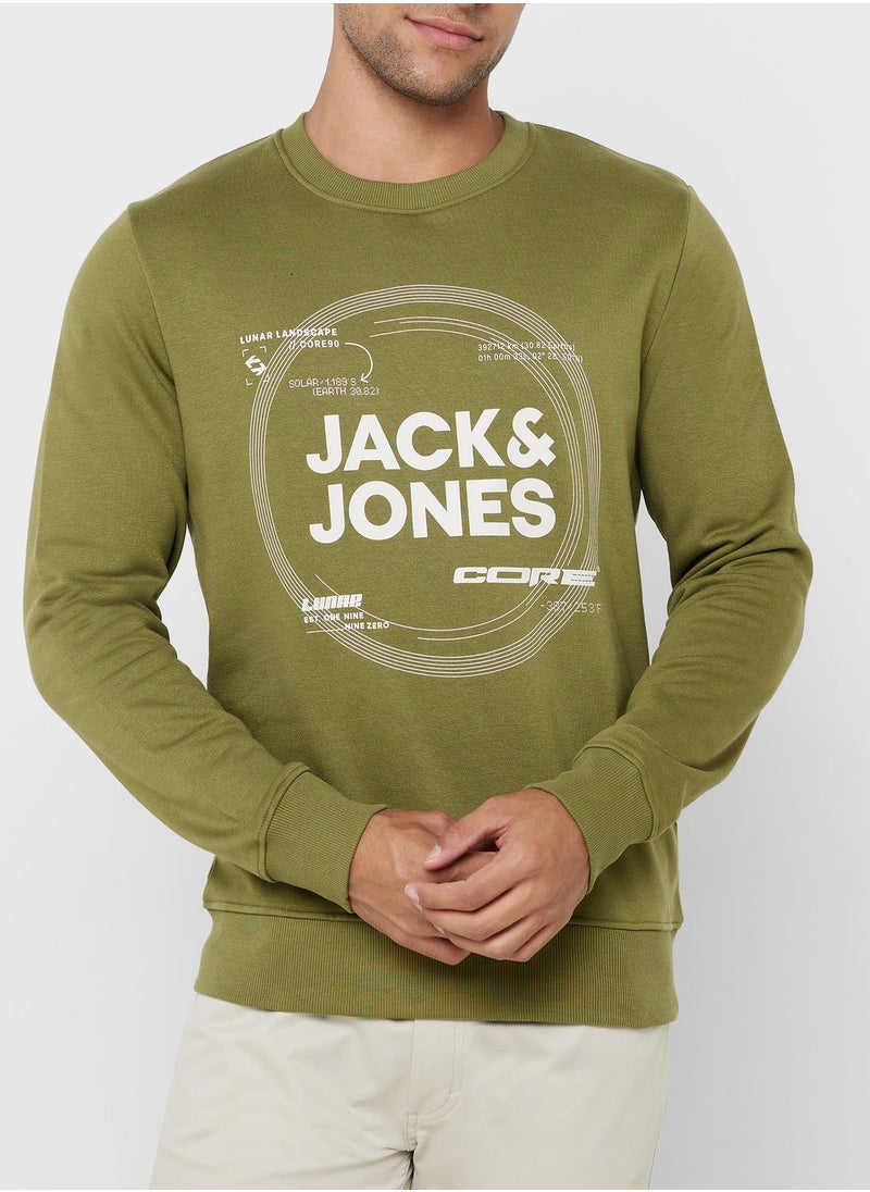 JACK & JONES - Logo Crew Neck Sweatshirt - Image 1