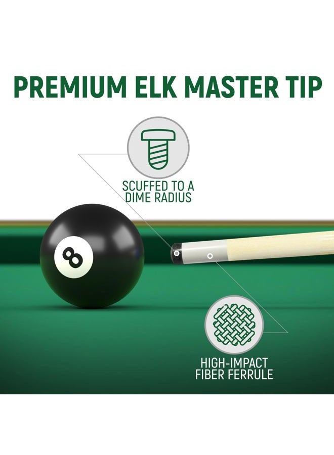 Players Set of One Piece House Pool Cue Sticks - Professional Quality for Commercial Or Residential Use (4 Cues) - Image 3
