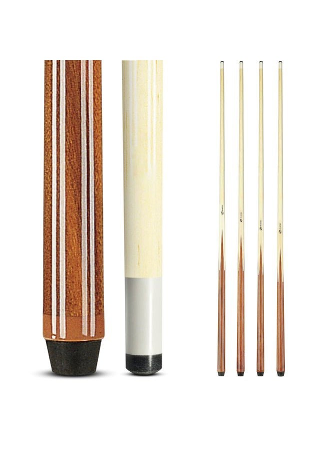 Players Set of One Piece House Pool Cue Sticks - Professional Quality for Commercial Or Residential Use (4 Cues) - Image 1