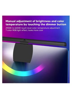DMG TECH Computer Monitor Light, With Rgb Backlight Screen Light Bar, With 3000k-6000k Stepless Dimming and Timer Function LED Desk Lamp, With Touch Control and No Glare Screen Lamp, For Pc, Office, Gaming  - Image 2