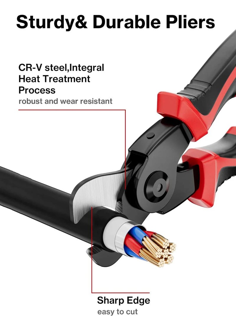 EzzySo 5 IN 1 Multifunctional Replaceable Electrician Pliers Wire Stripping Pliers Wire Cutting Stripper Wire Crimp Pliers Special Tools Electricians  - Image 3