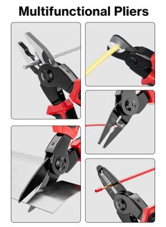 EzzySo 5 IN 1 Multifunctional Replaceable Electrician Pliers Wire Stripping Pliers Wire Cutting Stripper Wire Crimp Pliers Special Tools Electricians  - Image 4