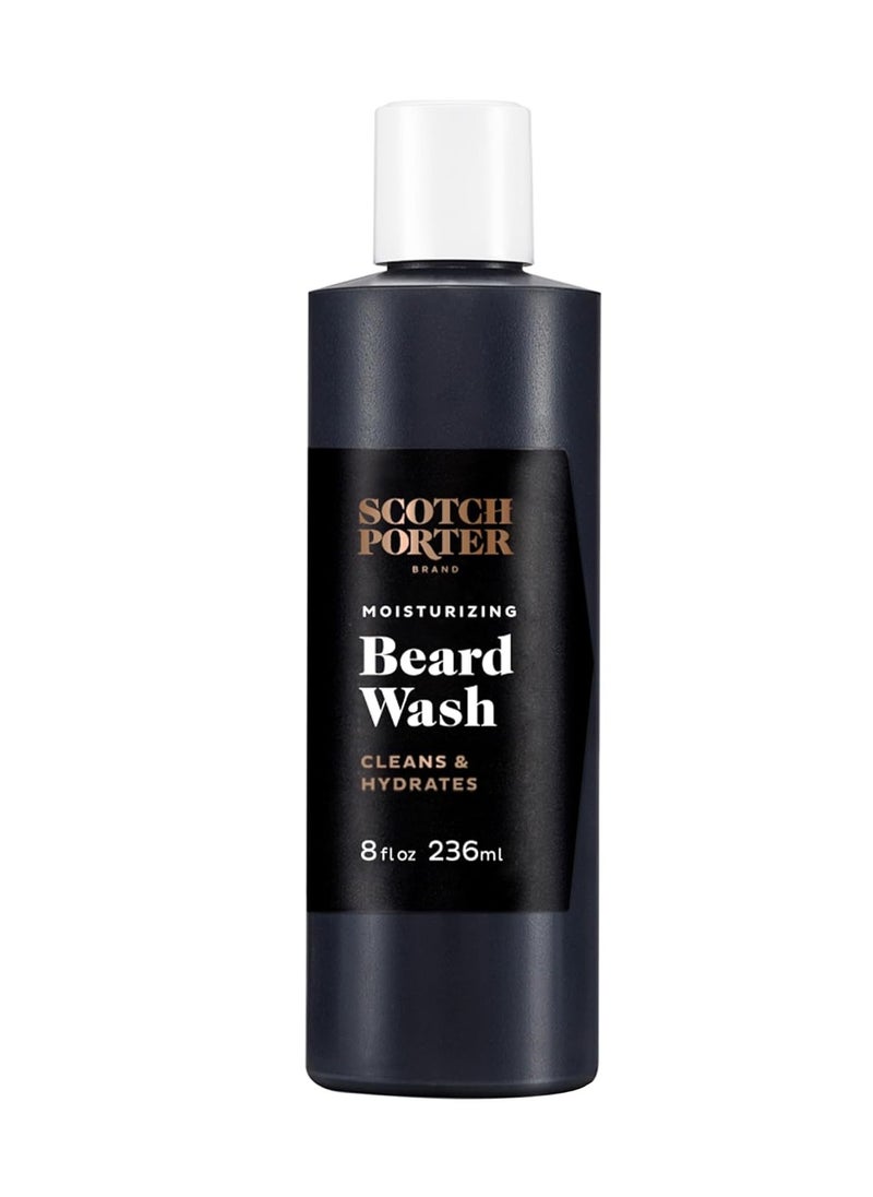 scotch porter Scotch Porter Moisturizing Beard Wash – Cleanse, Refresh, Hydrate & Soften Coarse, Dry Beard Hair while Protecting Skin for a Fuller/Healthier-Looking Beard – Original Scent, 8 oz. Bottle  - Image 1