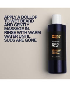 scotch porter Scotch Porter Moisturizing Beard Wash – Cleanse, Refresh, Hydrate & Soften Coarse, Dry Beard Hair while Protecting Skin for a Fuller/Healthier-Looking Beard – Original Scent, 8 oz. Bottle  - Image 2
